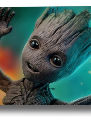 Cuadro Groot Baby Guardianes 73 70x100 Mdf Memoestampados