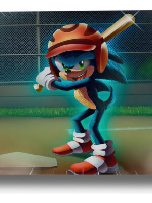 Cuadro Sonic The Hedgehog 173 40x53 Mdf Memoestampados