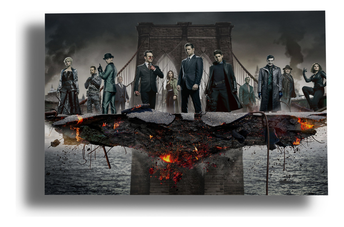 Cuadro Gotham 549 40x53 Mdf Memoestampados