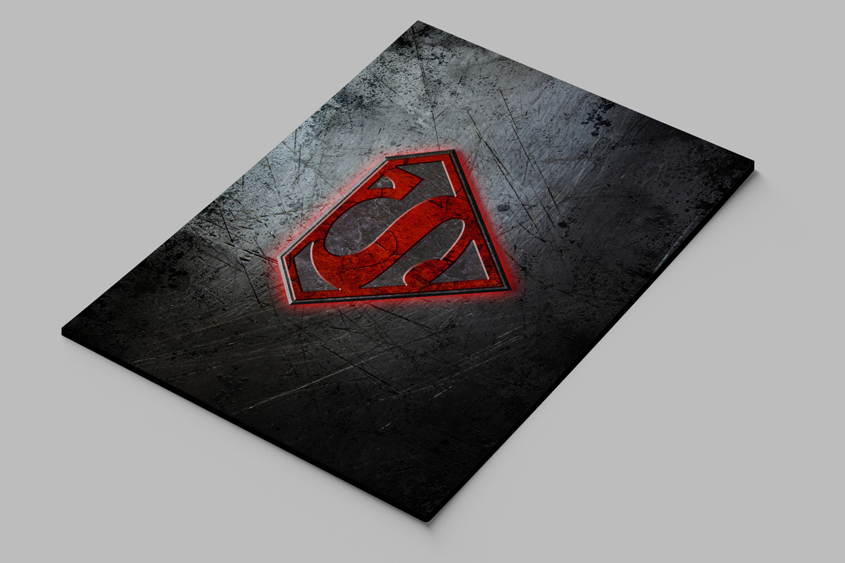 Cuadro Superman Marvel 612 40x53 Mdf Memoestampados - Imagen 2