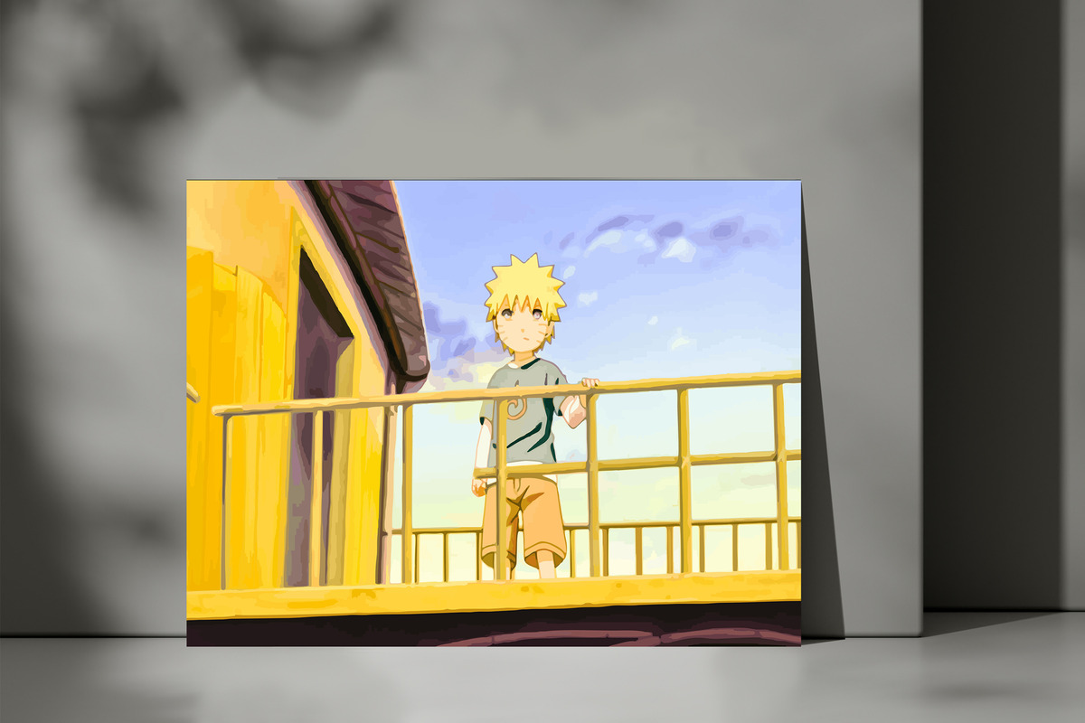 Cuadro Naruto Kids Niño 602 70x100 Mdf Memoestampados - Imagen 3