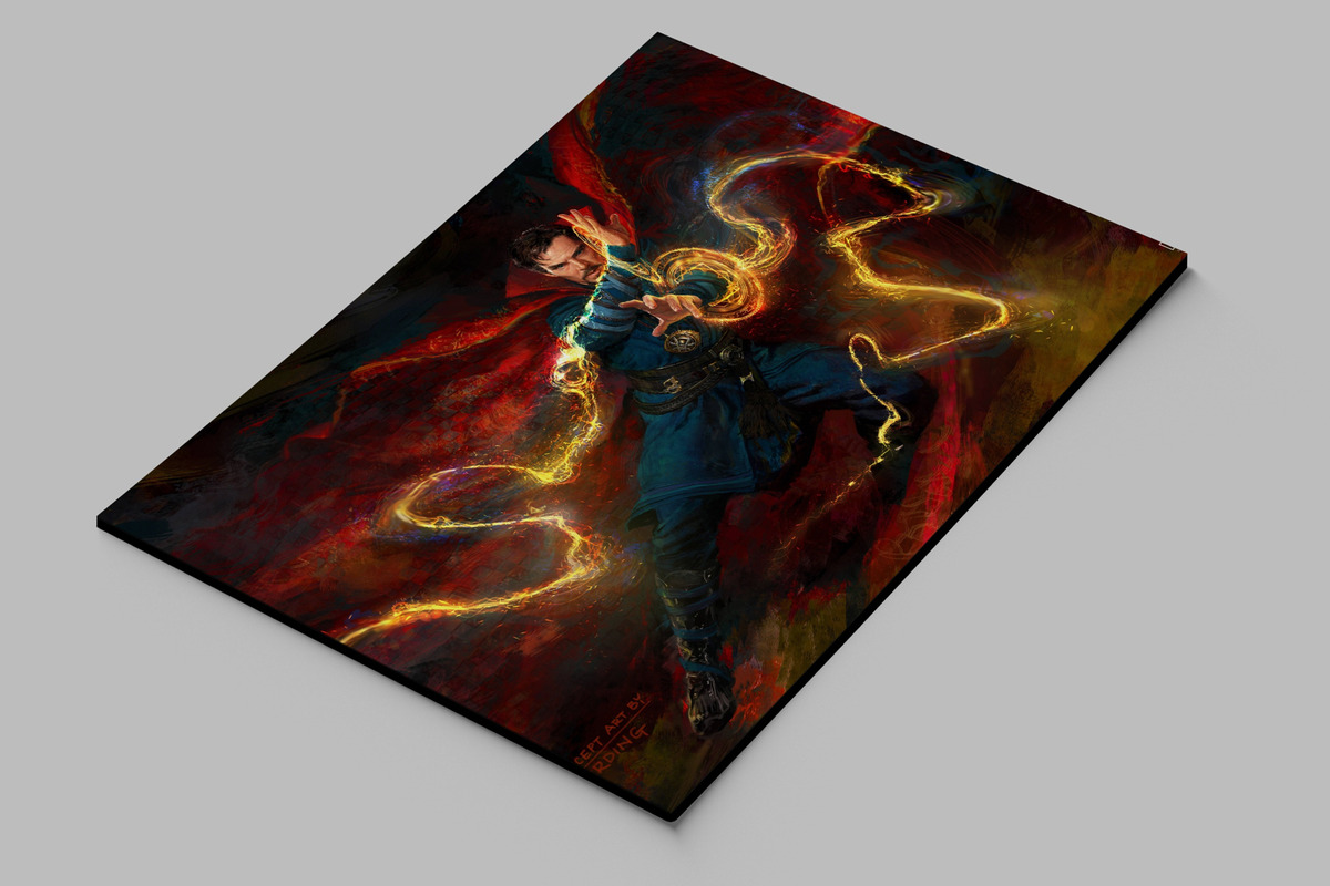 Cuadro Doctor Strange Marve 344 70x100 Mdf Memoestampados - Imagen 2