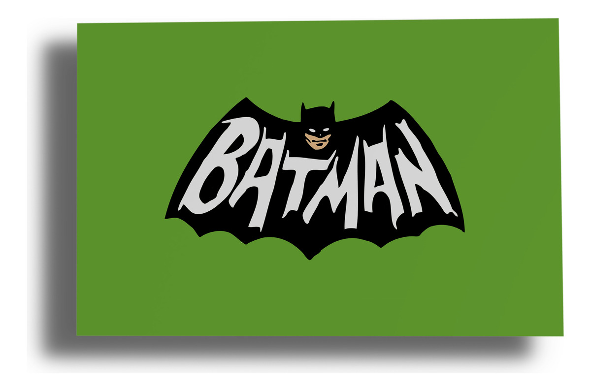 Cuadro Batman Logo 84 30x40 Mdf Memoestampados