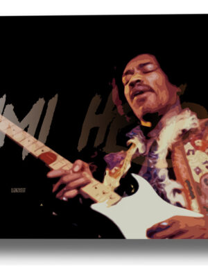 Cuadro 325 Jimi Hendrix 50x70 Mdf Memoestampados