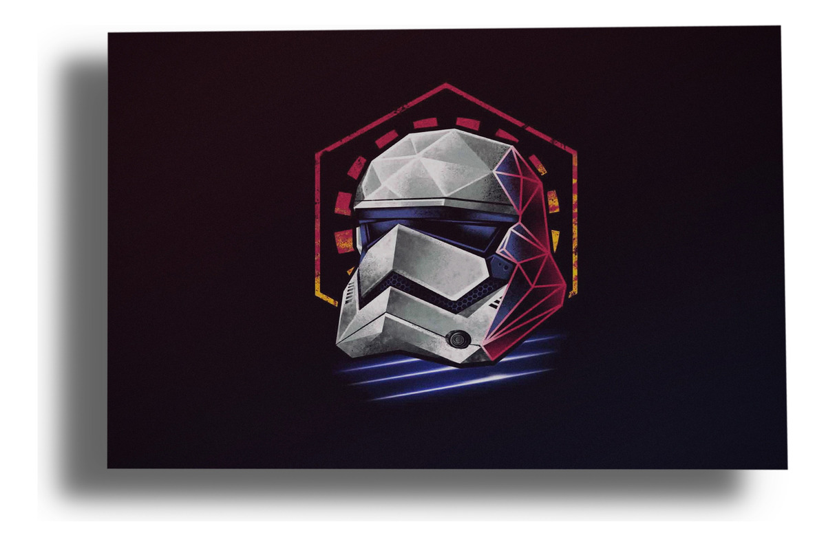 Cuadro 194 Guerra De Las Galaxias 70x100 Mdf Memoestampados