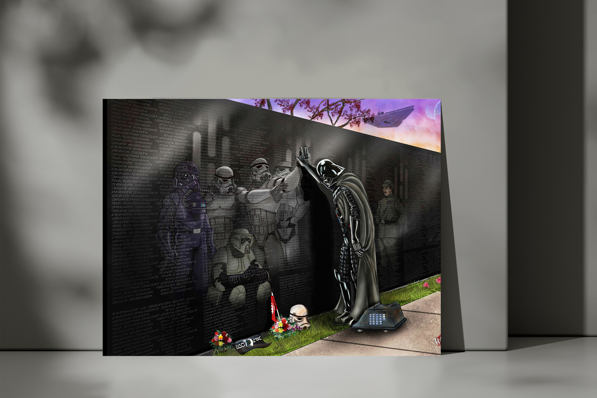 Cuadro 312 Star Wars 8 40x53 Mdf Memoestampados - Imagen 3