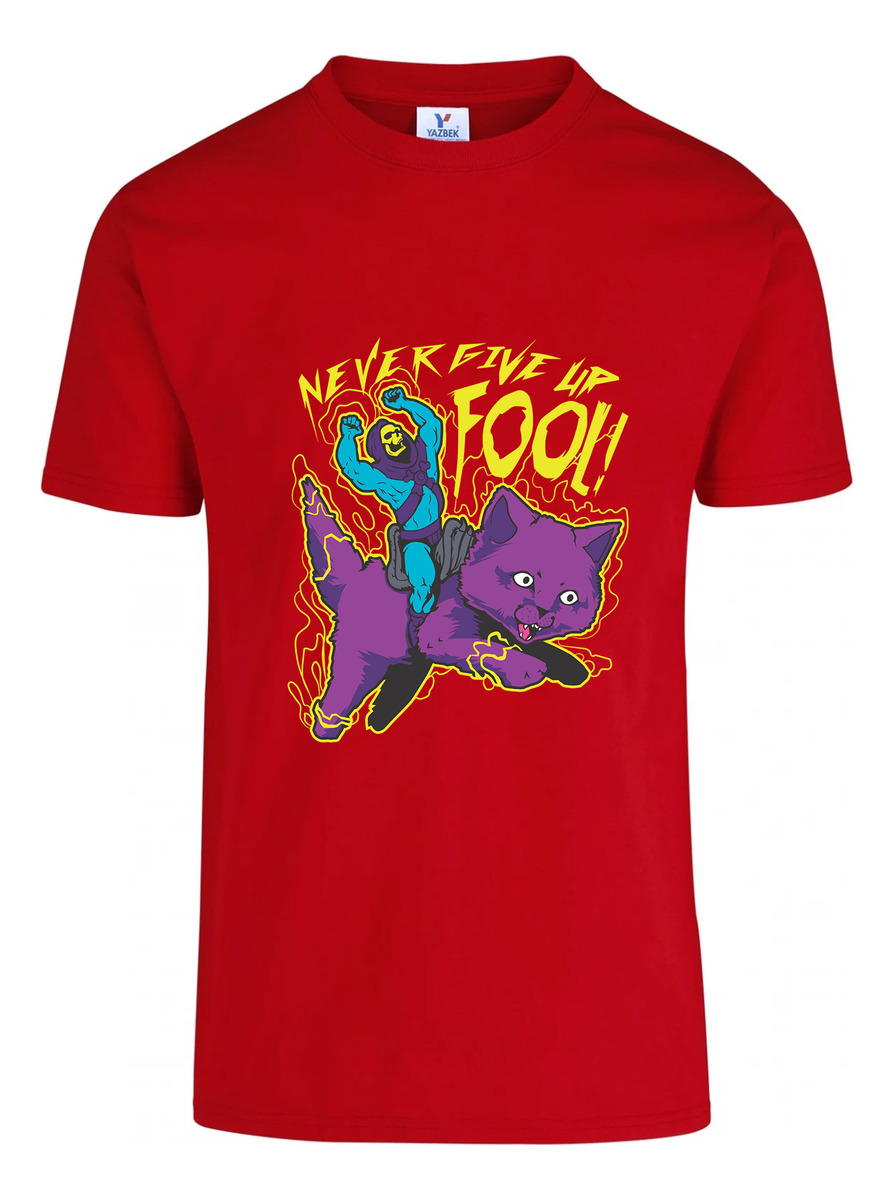 Remera: Never Give Up Fool Memoestampados - Imagen 6