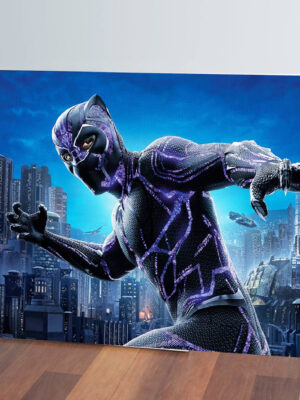 Cuadro Pantera Negra Marvel 347 50x70 Mdf Memoestampados