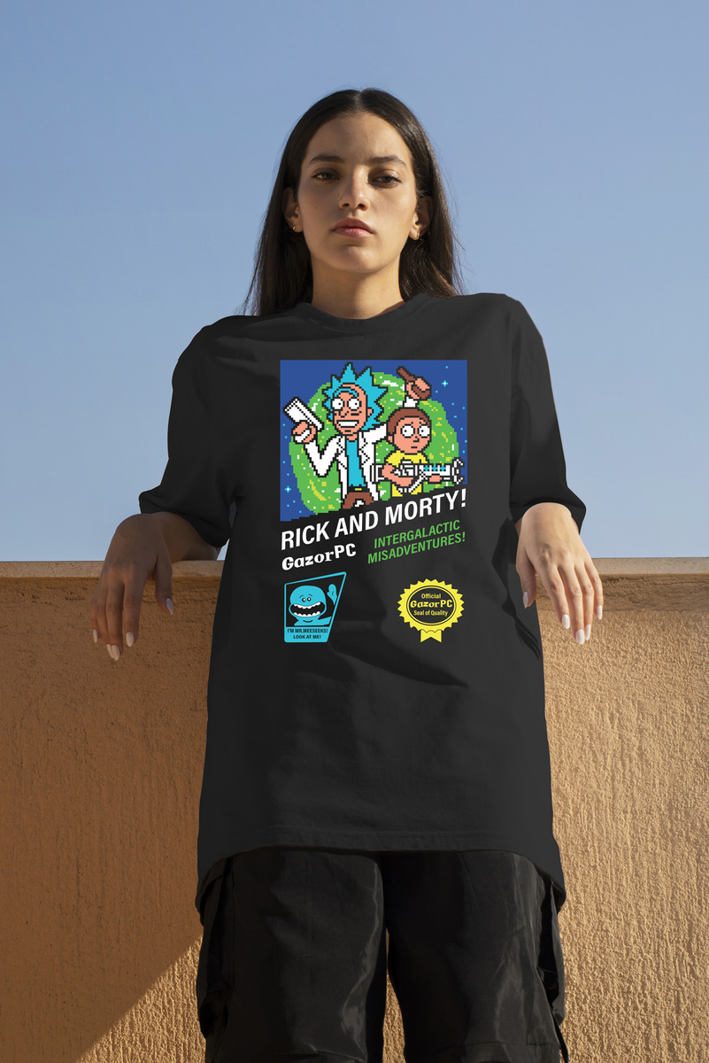 Remera: Pixel Rick Y Morty Memoestampados - Imagen 3