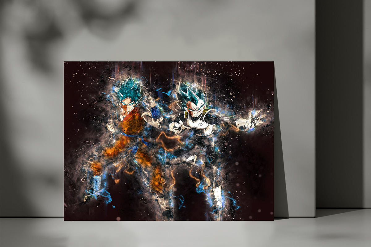 Cuadro Dragon Ball Z Goku 363 50x70 Lienzo Memoestampados - Imagen 3