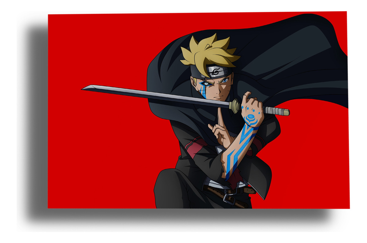 Cuadro Naruto Boruto 41 70x100 Mdf Memoestampados
