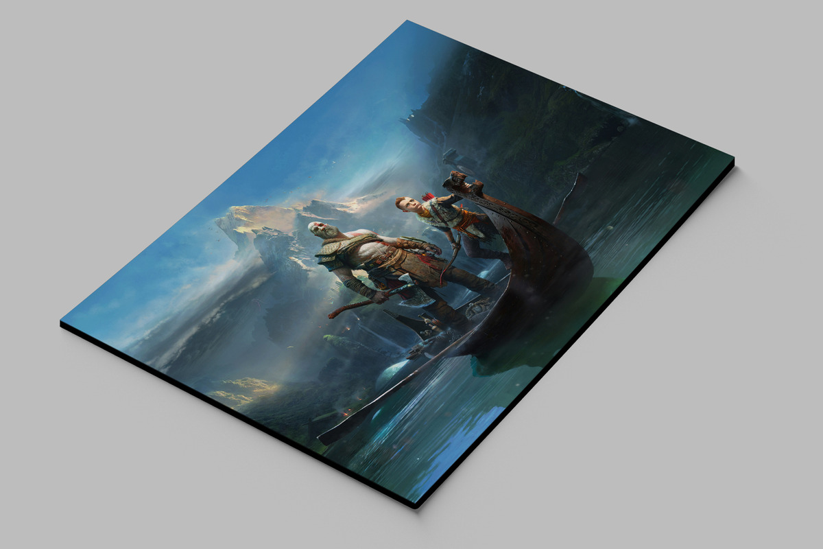 Cuadro God Of War 67 40x53 Mdf Memoestampados - Imagen 2