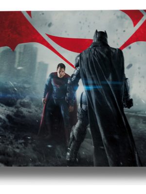 Cuadro Batman Vs Superman 339 50x70 Lienzo Memoestampados