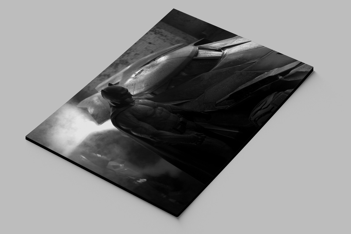 Cuadro Batman Batimovil 338 70x100 Mdf Memoestampados - Imagen 2