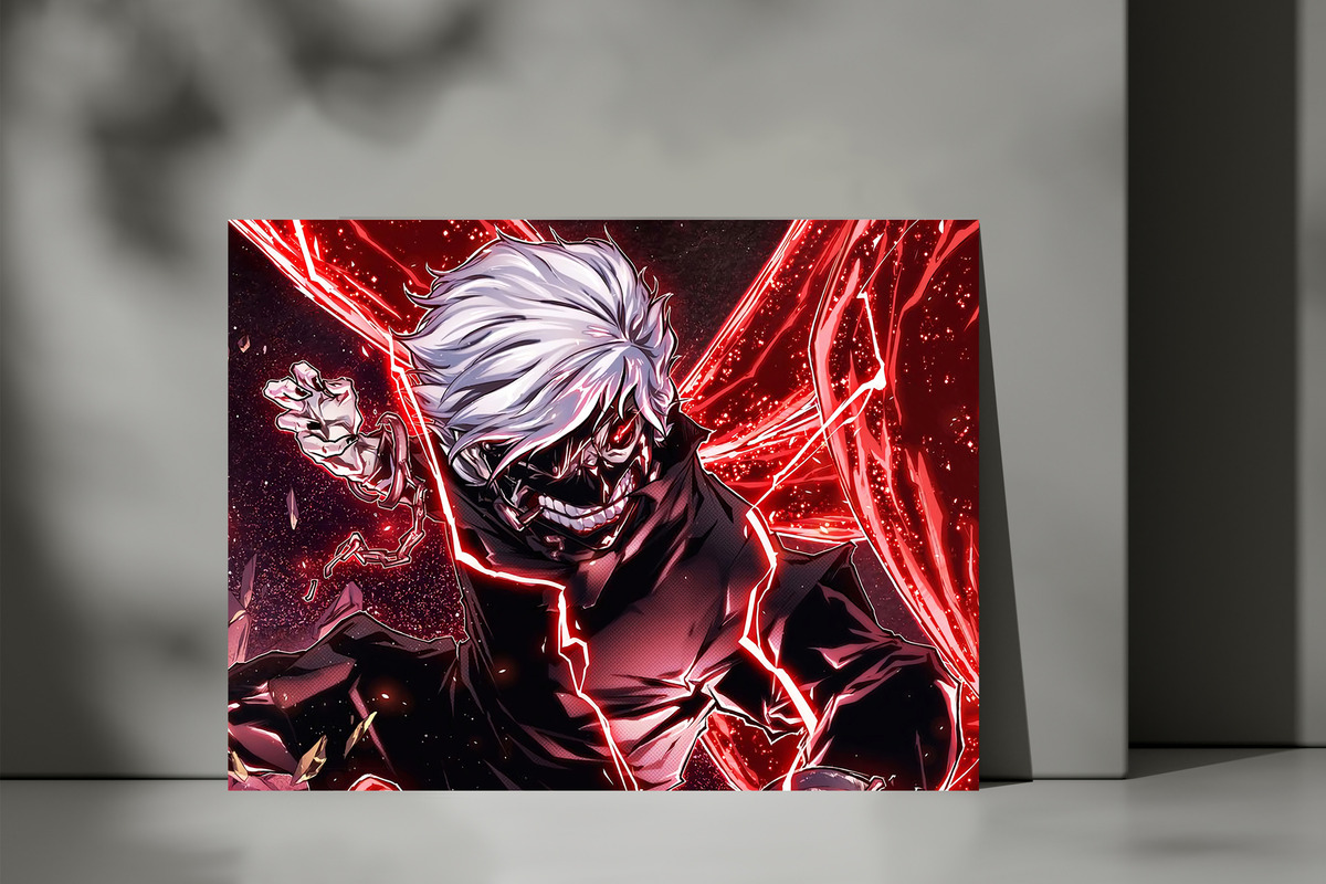 Cuadro Tokyo Ghoul 617 40x53 Mdf Memoestampados - Imagen 3