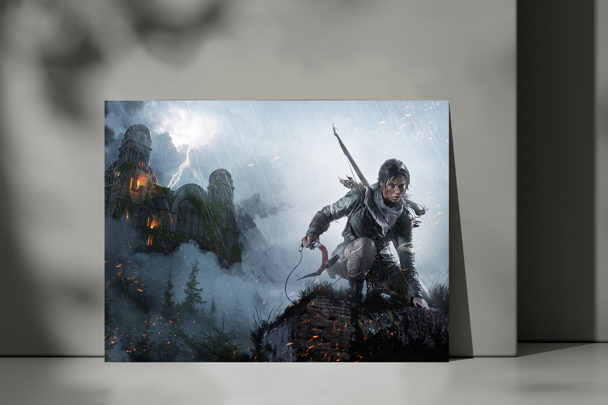 Cuadro Tomb Raider 383 70x100 Mdf Memoestampados - Imagen 3