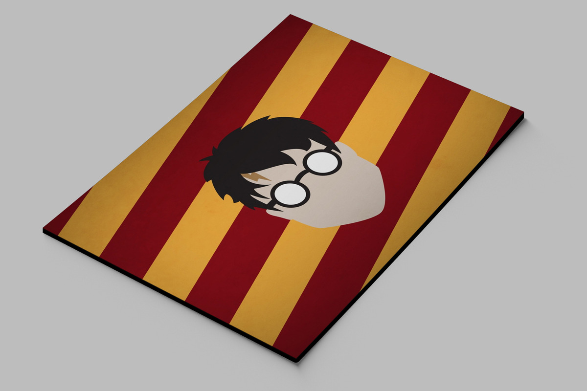 Cuadro Harry Potter Minimalista 23 30x40 Mdf Memoestampados - Imagen 2