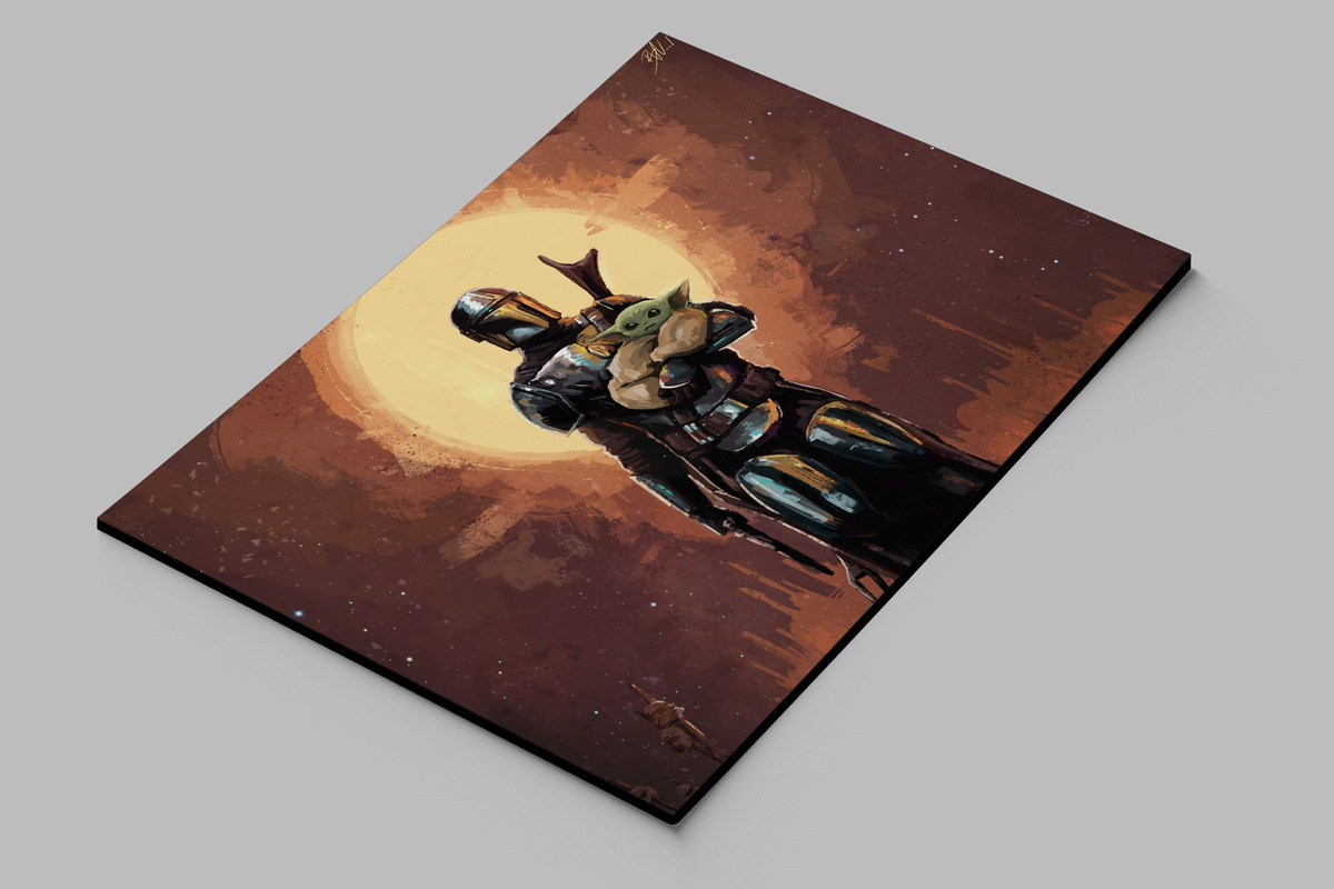 Cuadro 293 Star Wars 7 40x53 Mdf Memoestampados - Imagen 2