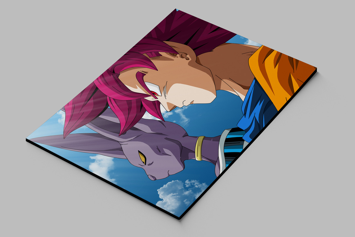 Cuadro Dragon Ball Goku 343 70x100 Mdf Memoestampados - Imagen 2