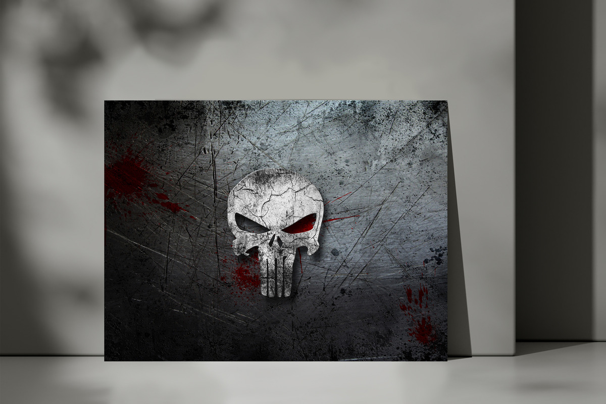 Cuadro Punisher Castigador 608 50x70 Mdf Memoestampados - Imagen 3
