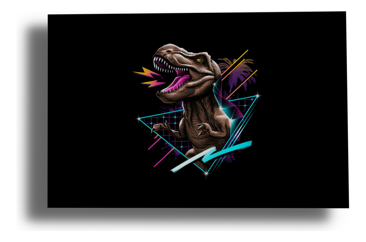 Cuadro Dinosaur Fantasy Rex 359 70x100 Mdf Memoestampados