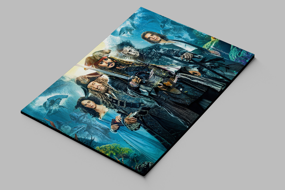 Cuadro Piratas Del Caribe 403 70x100 Mdf Memoestampados - Imagen 2