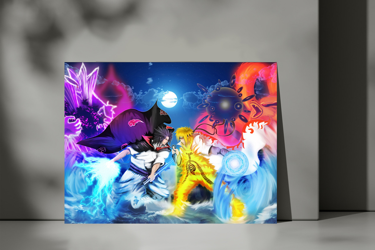 Cuadro Naruto 462 40x53 Mdf Memoestampados - Imagen 3
