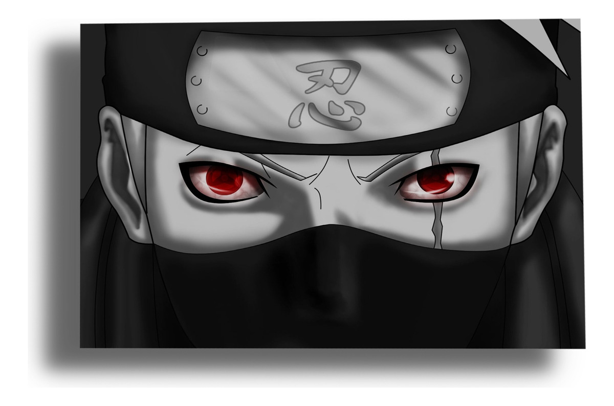 Cuadro Naruto, Hatake Kakashi 08 30x40 Mdf Memoestampados