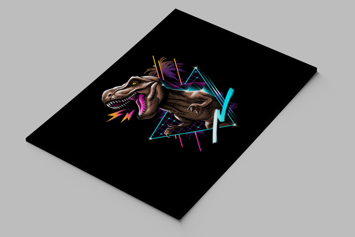 Cuadro Dinosaur Fantasy Rex 359 70x100 Mdf Memoestampados - Imagen 2