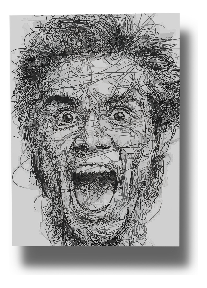 Cuadro Jim Carrey 513 70x100 Mdf Memoestampados