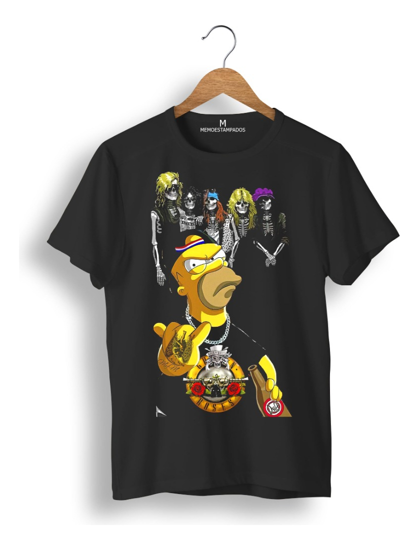 Remera: Homero Rockero Memoestampados - Imagen 4