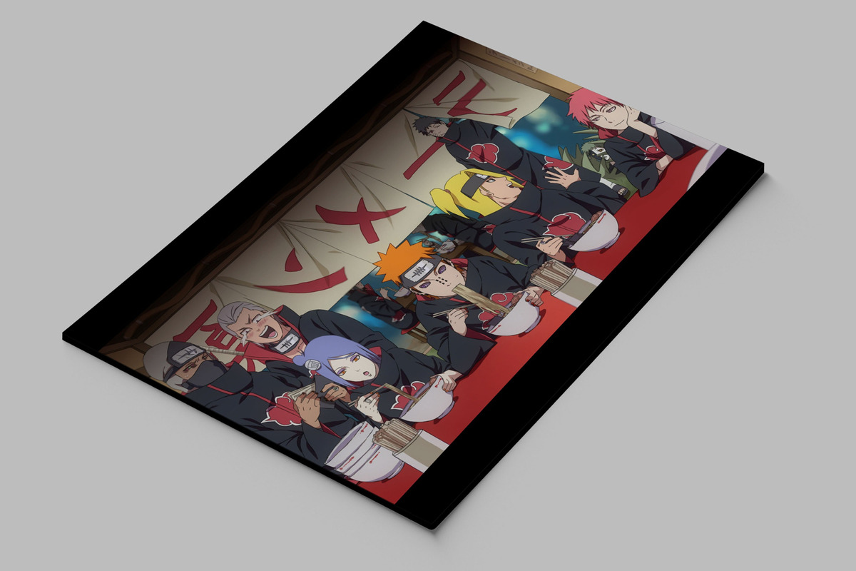 Cuadro Akatsuki, Naruto 12 70x100 Mdf Memoestampados - Imagen 2