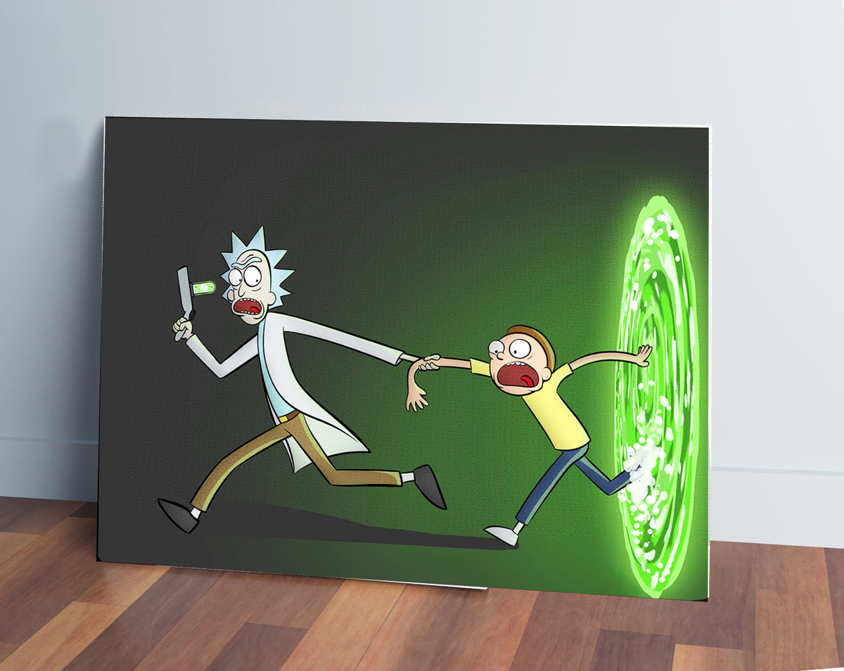Cuadro 302 Rick And Morty 30x40 Mdf Memoestampados