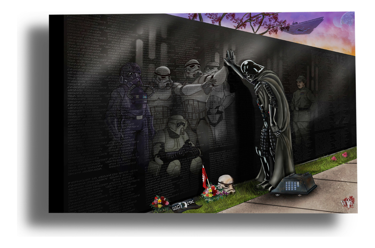 Cuadro 312 Star Wars 8 70x100 Mdf Memoestampados