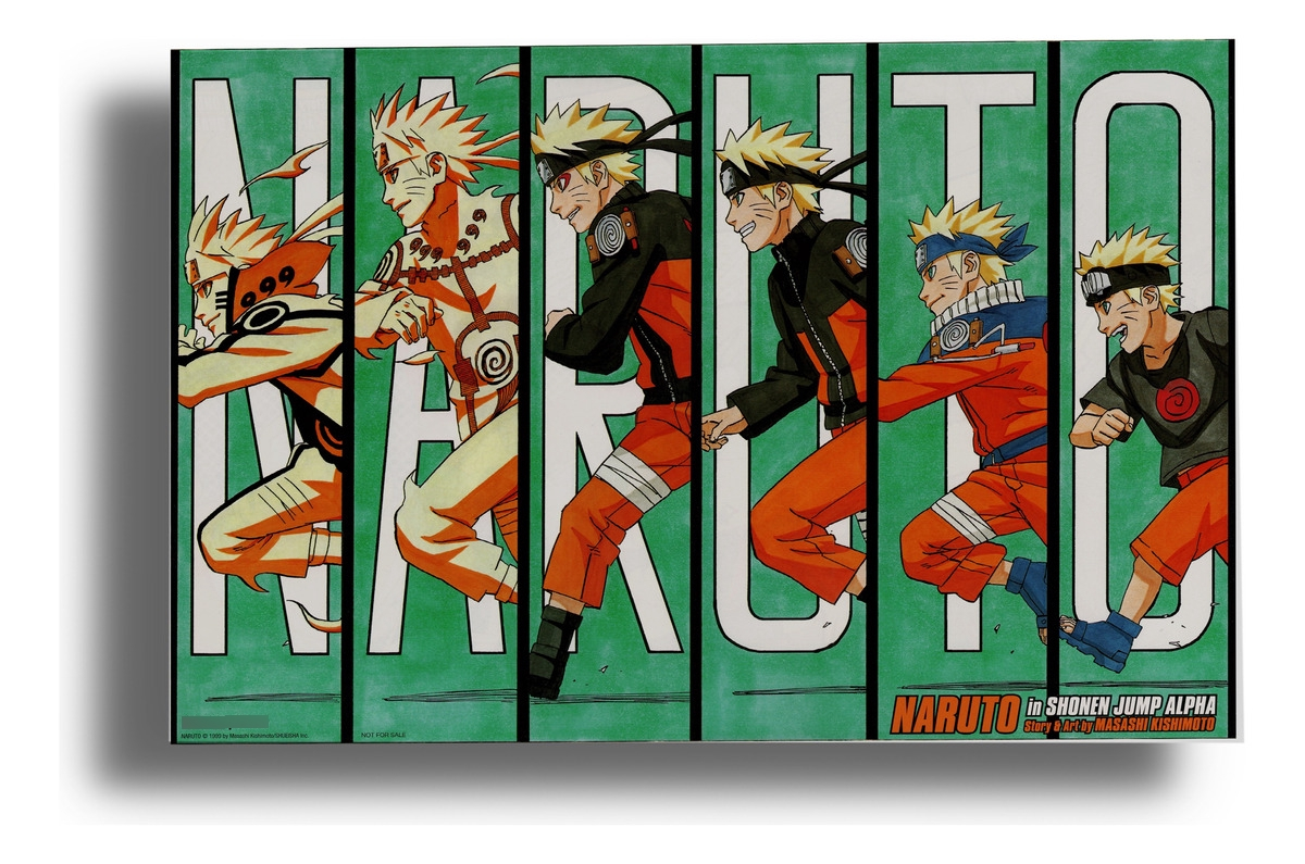 Cuadro Naruto Shippuude Uzumaki 37 50x70 Mdf Memoestampados