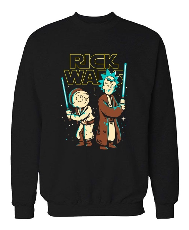 Buzo: Rick Morty Star Wars Memoestampados