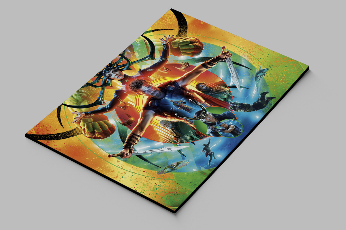 Cuadro Thor Ragnarok 415 70x100 Mdf Memoestampados - Imagen 2