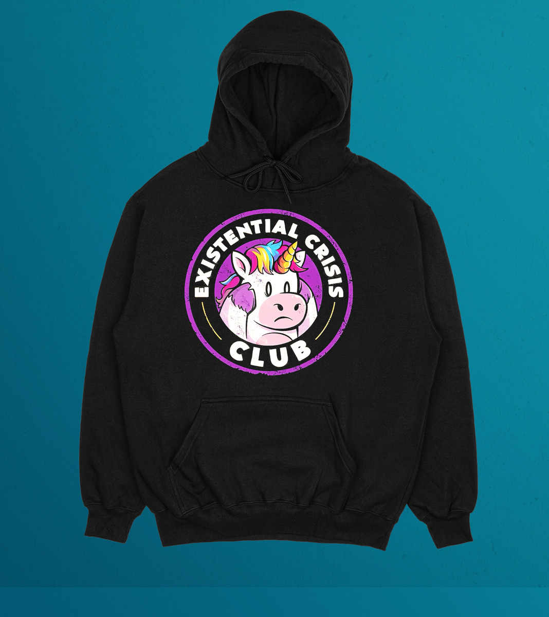 Canguro Existential Crisis Club Unicornio Memoestampados - Imagen 2