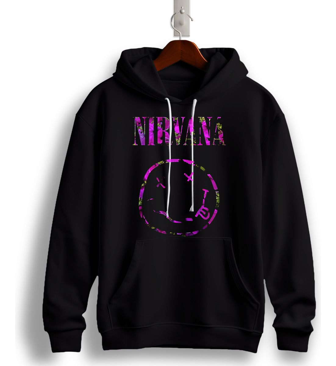 Canguro Nirvana Logo Rosa Memoestampados - Imagen 5
