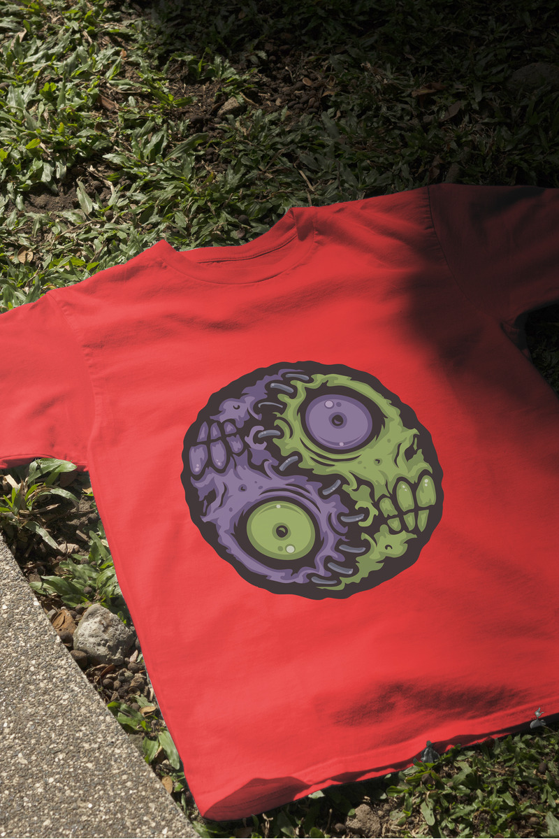 Remera: Zombie Ying Yang Memoestampados - Imagen 12