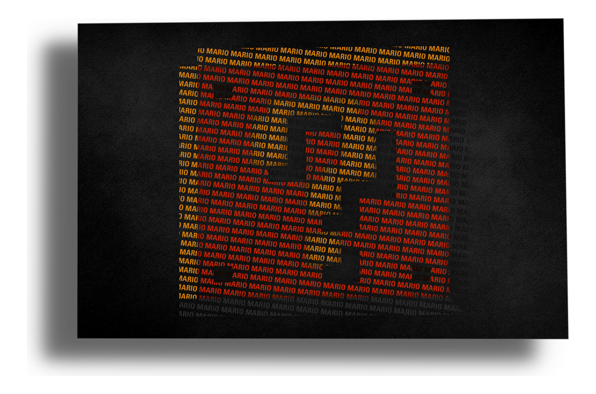 Cuadro 298 Mario Bros 2 70x100 Mdf Memoestampados