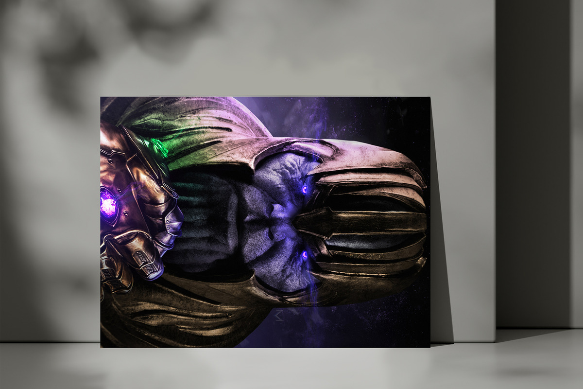 Cuadro Avengers Infinite Thanos 71 40x53 Mdf Memoestampados - Imagen 3