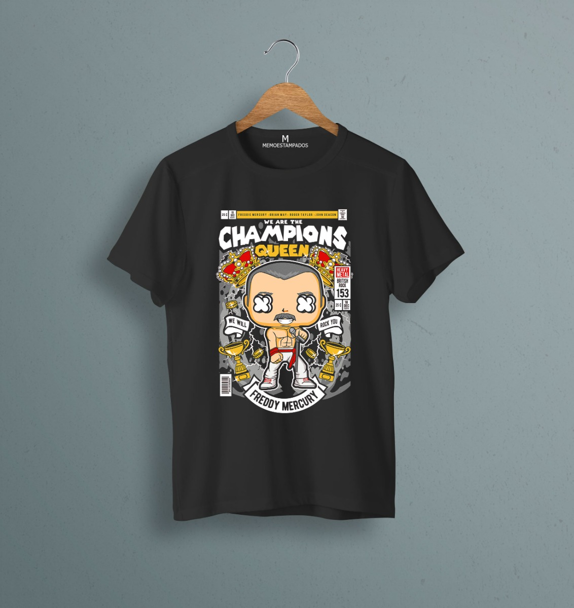 Remera: Champions Queen Memoestampados - Imagen 5