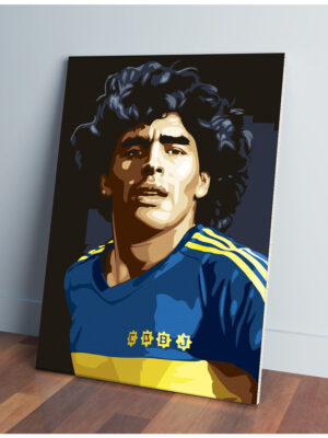Cuadro Diego Maradona 449 30x40 Mdf Memoestampados