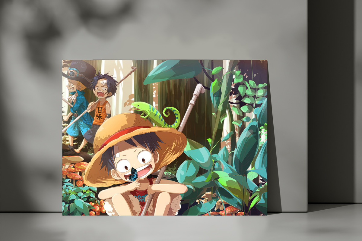 Cuadro 241 One Piece Luffy 30x40 Mdf Memoestampados - Imagen 3