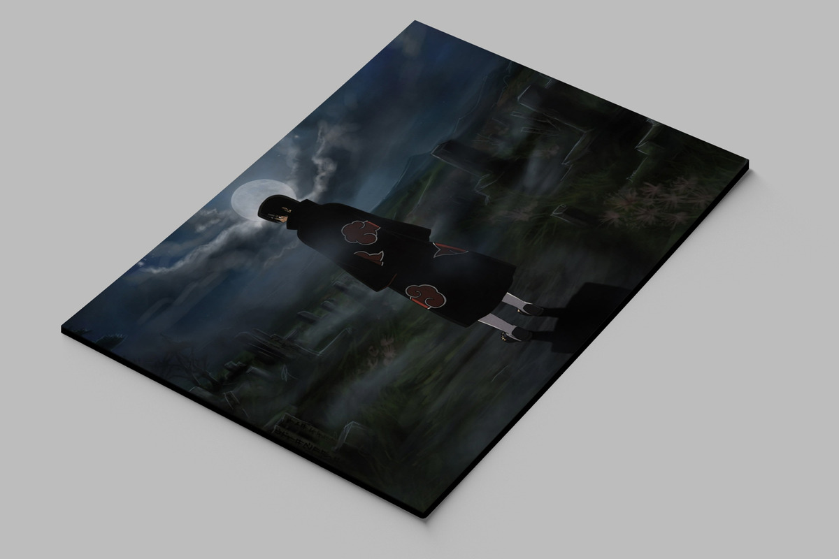 Cuadro Naruto, Itachi Uchiha 13 70x100 Mdf Memoestampados - Imagen 2