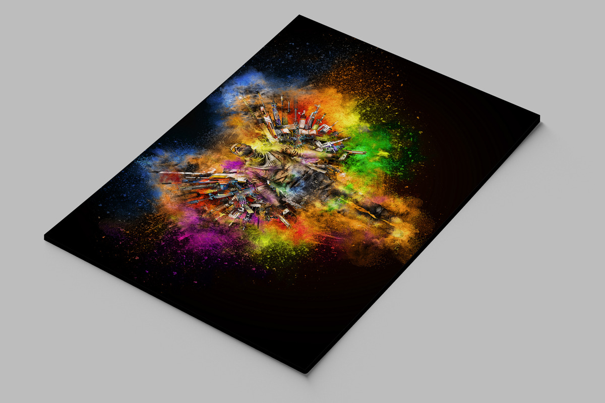 Cuadro Counter Strike 565 70x100 Mdf Memoestampados - Imagen 2