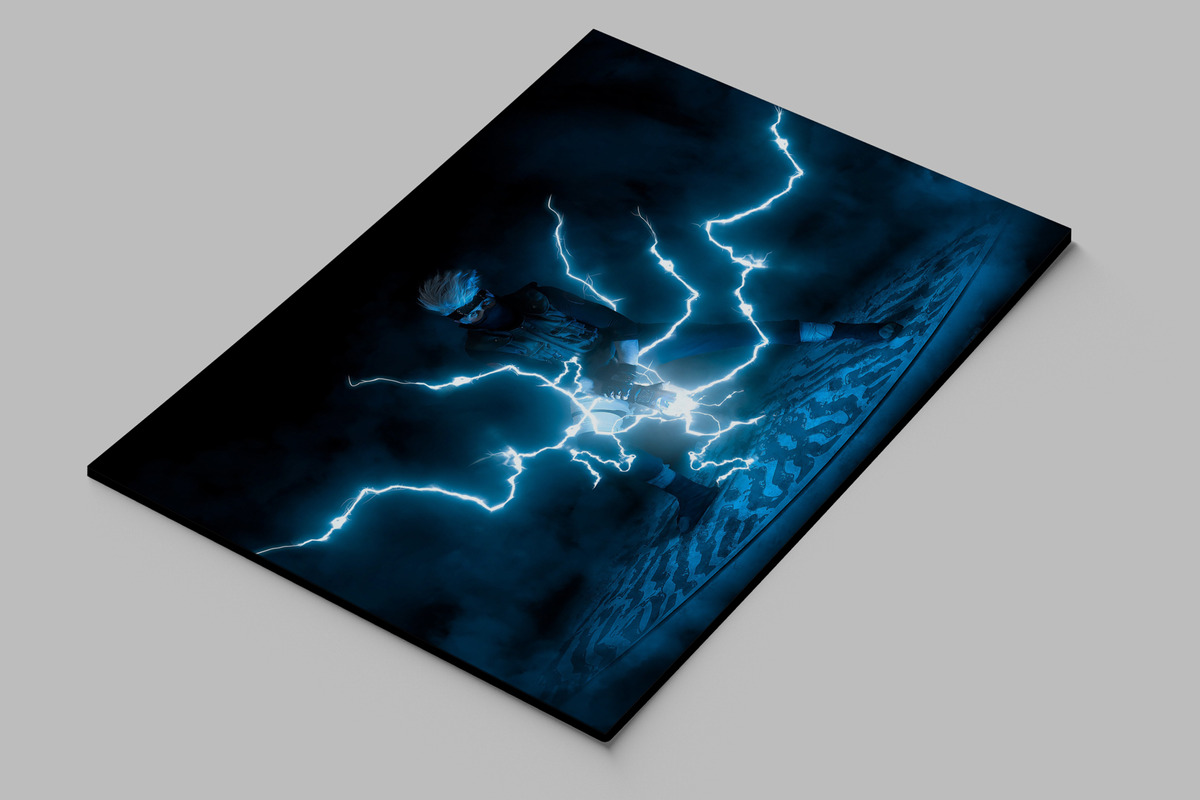 Cuadro Naruto Hatake Kakashi 17 70x100 Mdf Memoestampados - Imagen 2