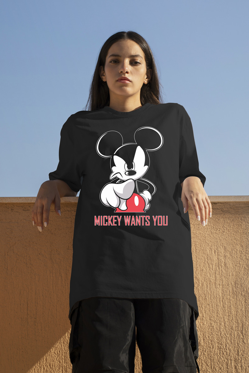 Remera: Mickey Wants You Memoestampados