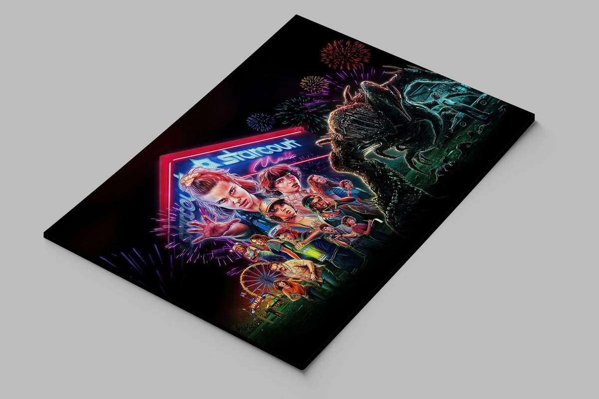 Cuadro Stranger Things 526 70x100 Mdf Memoestampados - Imagen 2
